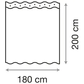 Sanilo Duschvorhang Ocean 180 x 200 cm blau