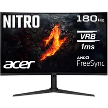 Acer Nitro XZ322QU V3 Gaming Monitor 31,5 Zoll (80 cm Bildschirm) WQHD, VA, 180Hz DP, 144Hz HDMI, 1ms(VRB), 2xDP 1.4, 2xHDMI 2.0, Curved, höhenverstellbar, FreeSync