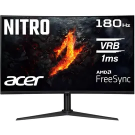 Acer Nitro XZ322QU V3 Gaming Monitor 31,5 Zoll (80 cm Bildschirm) WQHD, VA, 180Hz DP, 144Hz HDMI, 1ms(VRB), 2xDP 1.4, 2xHDMI 2.0, Curved, höhenverstellbar, FreeSync