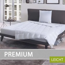BettwarenShop BettwarenShop, Daunen Sommerdecke Premium leicht, Füllung: 90% Daunen, 10% Federn 135/140x200 cm
