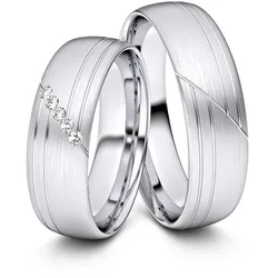Trauringe Erlangen 585er Weiflgold - 0873