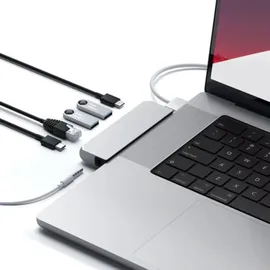 Satechi Pro Hub Mini USB-C 5 Ports), Dockingstation + USB Hub, Silber