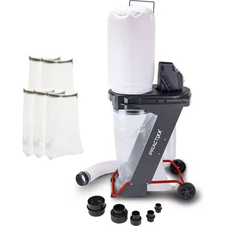 SCHEPPACH Absauganlage PX-AS-550 Practixx 75L Volumen 550W Luftleistung 1150m3/h 4-tlg Set | 5x Säcke