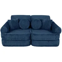 MeowBaby Kindersofa,, Beere, Textil, 120x25x60 cm, Kinder- & Jugendzimmer, Kindermöbel, Kindersitzmöbel & -tische, Kindersessel & -sofas