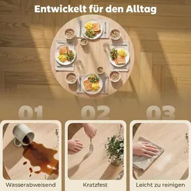Homcom Küchentisch 80 x 76 cm beige