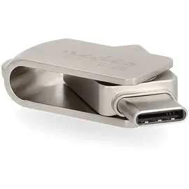Nedis Flash Laufwerk - 64 GB - USB-A/USB-C - Lesegeschwindigkeit: 90 MB/s - Schreibegeschwindigkeit: 20 MB/s