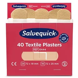 60 Sets Cederroth Salvequick Textile Pflaster (40 Stück) braun , Refill
