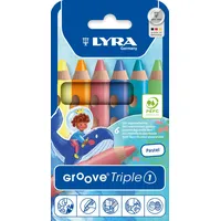 Lyra Pet Aquarellstifte Groove Triple 1 6 St. Mehrfarbig