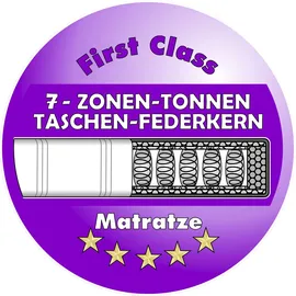 Jockenhöfer Gruppe Boxspringbett »Hetty erhältlich in der Größe 180x200cm« schwebende Optik, 7-Zonen-Matratze, Topper, mehrere Härtegrade wählbar grau