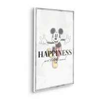 KOMAR Disney Keilrahmenbild im Echtholzrahmen - Mickey Be Kind - Größe 40 x 60 cm - Kinderzimmer, Leinwandbild, Wandbild