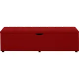 Home Affaire Hockerbank "Checked", mit Stauraum, Breite 120 cm und 160 cm, als Bettbank geeignet rot, 160 cm x 42 cm x 40% cm