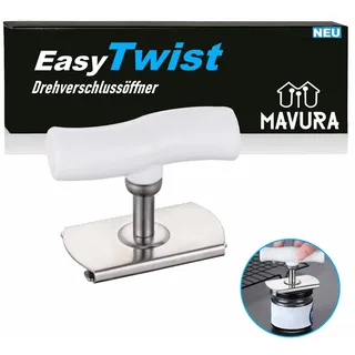 EasyTwist Deckelöffner Glasöffner Schraubdeckelöffner, Drehverschlussöffner Flaschenöffner Deckel Öffner