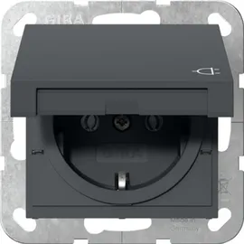 Gira Schuko-Steckdose 1-fach Anthrazit 1 St.