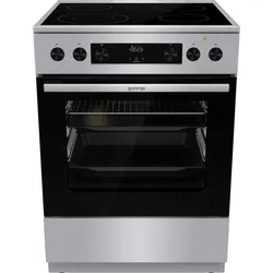 GORENJE Elektro-Standherd "GECS6C70", A (A+++-D), silber (silberfarben), Herdsets, Knusprig genießen – ganz ohne Extra-Kalorien - dank AirFry-Funktion