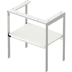 Duravit White Tulip Waschtisch-Konsole WT454003636 68,4 x 45 cm, Weiß Seidenmatt, bodenstehend, Metall