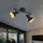 ETC Shop Vintage Decken Leuchte 1 E14 dimmbar schwarz Metall