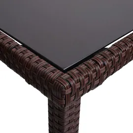 Mendler HWC-G19 Gartentisch 120 x 75 x 71 cm braun