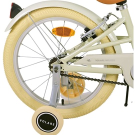 tpfsports Melody Kinderfahrrad - Mädchen - 18 Zoll - 2 Handbremsen - Beige