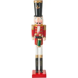 Beliani Nussknacker SVARTAN 90 cm Rot