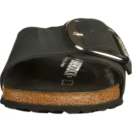 Birkenstock Madrid Big Buckle Nubukleder geölt schmal schwarz 35