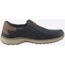 Rieker Slip-Ons Herren Blau/Braun 45