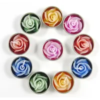 Teelichter und Nachfüllpackungen für Teelichter mit 10 Duftkerzen in Rosenform