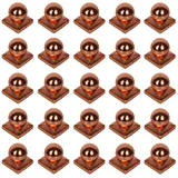 Holmwerk 25x Pfostenkappe Kupfer 71 mm Kugel Abdeckkappe Für Pfosten 7 x 7 cm