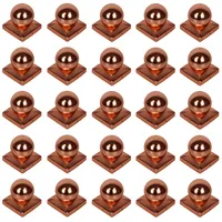 Holmwerk 25x Pfostenkappe Kupfer 71 mm Kugel Abdeckkappe Für Pfosten 7 x 7 cm