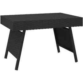 vidaXL Beistelltisch Klappbar 60 x 40 x 38 cm Schwarz