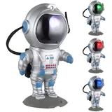 GLOBO LED-Kinderlampe Cosmo Kunststoff Silber