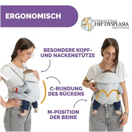 Boppy COMFYGROW BABYTRAGE, LIGHT GREY