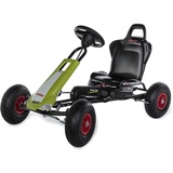 Rolly Toys Ferbedo 10 503 8 GoKart CLAAS Racer (Tretauto für Kinder von Alter ca. 3-8 Jahre, hochwertiger Stahlrahmen, Verstellbarer Sitz, Luftbereifung, inkl. Soundlenkrad, belastbar bis 50 kg) 105038