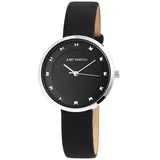 Just Watch JW10091-002 Uhr Damenuhr Lederarmband schwarz