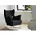beautysofa Schaukelsessel Fabio Textil 82 x 103 x 108 cm Schwarz