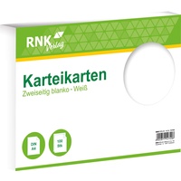 RNK Rnk, Karteikarten blanko A4, 1 Packung à 100