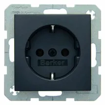 Berker Schuko-Steckdose Unterputz anthrazit matt