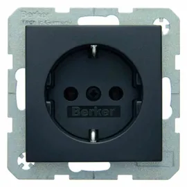 Berker Schuko-Steckdose Unterputz anthrazit matt