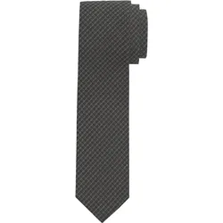 Krawatte OLYMP "Krawatte mit Strukturmuster", Damen, schwarz, Seide, Strukturmuster, klassisch, Krawatten