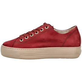 Paul Green Damen Plateau-Sneaker Rot 37,5