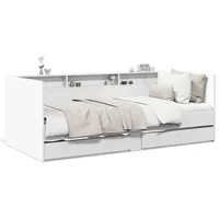 vidaXL Tagesbett mit Schubladen 100 x 200 cm weiß