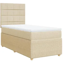 vidaXL Boxspringbett 180 x 200 cm Creme