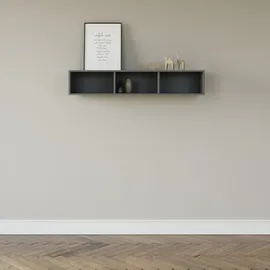 Set One by Musterring Hängeregal Chicago 120 x 32 x 22 cm Schwarz