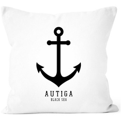 Autiga Dekokissen Kissenbezug Anker Nautical Sailor Segeln Autiga® weiß