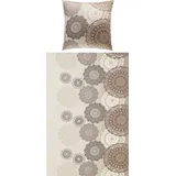 Erwin Müller Bettwäsche braun-beige 135x200+80x80 cm