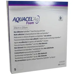 Aquacel Ag Foam nicht adhäsiv 20x20cm Verband