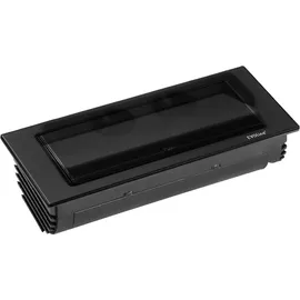 EVOline Steckdosenleiste 2 Schukosteckdosen Schwarz 1 St.