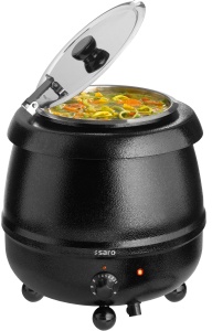 Saro Suppentopf SDZ 12, 10 Liter, Praktischer Gemüsetopf mit Magnettafel zur Beschriftung, 1 Suppentopf