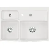 Systemceram Küchenspüle Spülmodul CENTRA 90 89,5 x 77,5 cm Grau