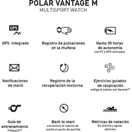 Polar Vantage M weiß S/M