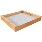 Promadino Sandkasten Multi Basis Kiefernholz (BxTxH) 140 cm x 140 cm x 22 cm